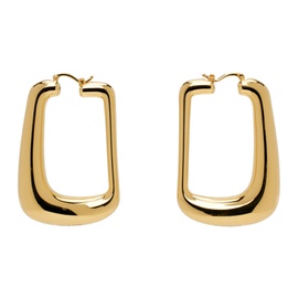 자크뮈스 JACQUEMUS Gold Les Sculptures Les boucles Ovalo Earrings 241553F022001