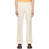 자크뮈스 JACQUEMUS 오프화이트 Off-White Le Raphia Le Pantalon Feijoa Trousers 231553M191001