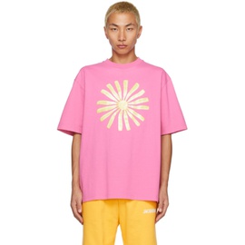 자크뮈스 JACQUEMUS Pink Le T-Shirt Soleil T-Shirt 231553M213006