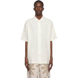 자크뮈스 JACQUEMUS 오프화이트 Off-White La Chemise Moisson Short Sleeve Shirt 221553M192021