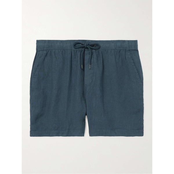  JAMES PERSE Straight-Leg Garment-Dyed Linen Drawstring Shorts 1647597308220019