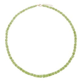 JIA JIA Green Aurora Peridot Faceted Gemstone Necklace 242141F010002