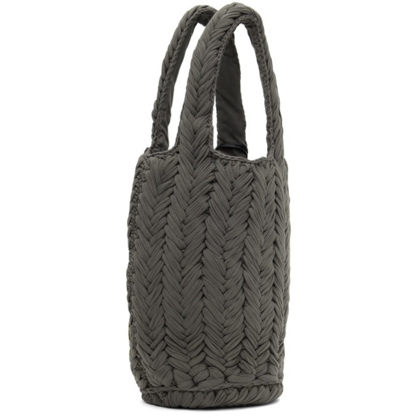  JW 앤더슨 JW Anderson SSENSE Exclusive Gray Apple Knitted Tote 231477F046005
