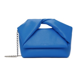 JW 앤더슨 JW Anderson Blue Medium Twister Leather Top Handle Bag 241477F046004