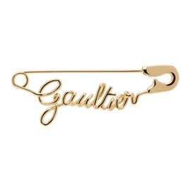 장 폴 고티에 Jean Paul Gaultier Gold The Gaultier Safety Pin Single Earring 241808F022000