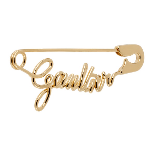  장 폴 고티에 Jean Paul Gaultier Gold The Gaultier Safety Pin Single Earring 241808M144001