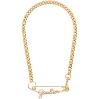 장 폴 고티에 Jean Paul Gaultier Gold The Gaultier Safety Pin Necklace 242808M145002