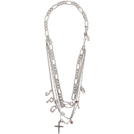 장 폴 고티에 Jean Paul Gaultier Silver Multiple Chains & Charms Necklace 242808F023000