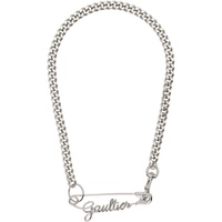 장 폴 고티에 Jean Paul Gaultier Silver The Gaultier Safety Pin Necklace 241808F023004