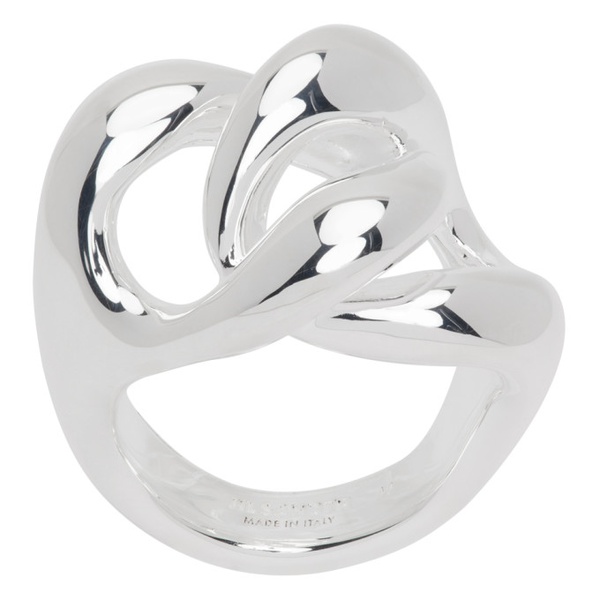 질샌더 질샌더 Jil Sander Silver Curb Chain Ring 231249M147016