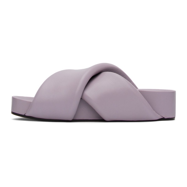 질샌더 질샌더 Jil Sander Purple Padded Slides 232249F124004