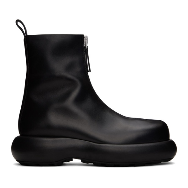 질샌더 질샌더 Jil Sander Black Zip Boots 232249F113001
