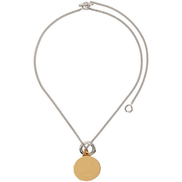 질샌더 질샌더 Jil Sander Silver & Gold Pendant Necklace 241249M145001