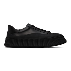 질샌더 Jil Sander Black Calfskin Low-Top Sneakers 241249M237008