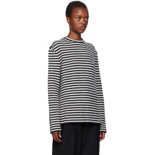질샌더 질샌더 Jil Sander Black & White Striped Sweater 232249F110005