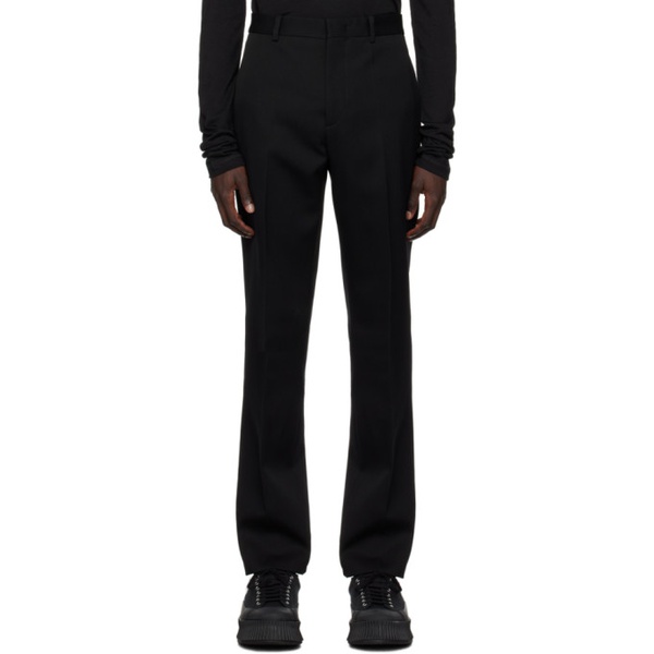 질샌더 질샌더 Jil Sander Black One-Pleat Trousers 232249M191008