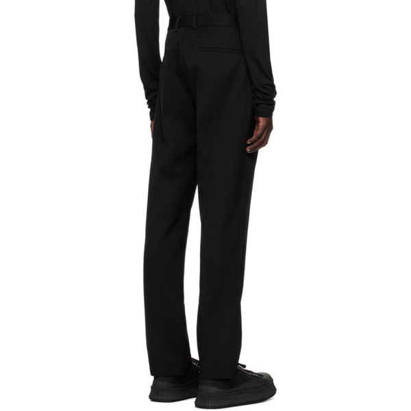 질샌더 질샌더 Jil Sander Black One-Pleat Trousers 232249M191008
