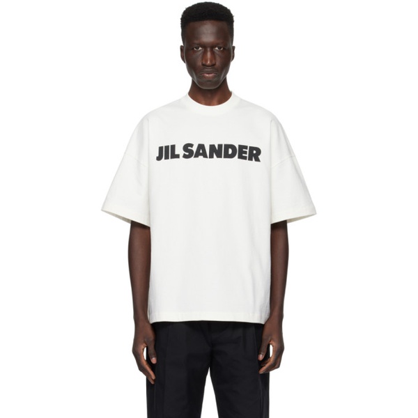 질샌더 질샌더 Jil Sander 오프화이트 Off-White Printed T-Shirt 241249M213057