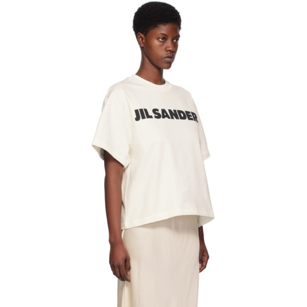 질샌더 질샌더 Jil Sander 오프화이트 Off-White Printed T-Shirt 241249F110001