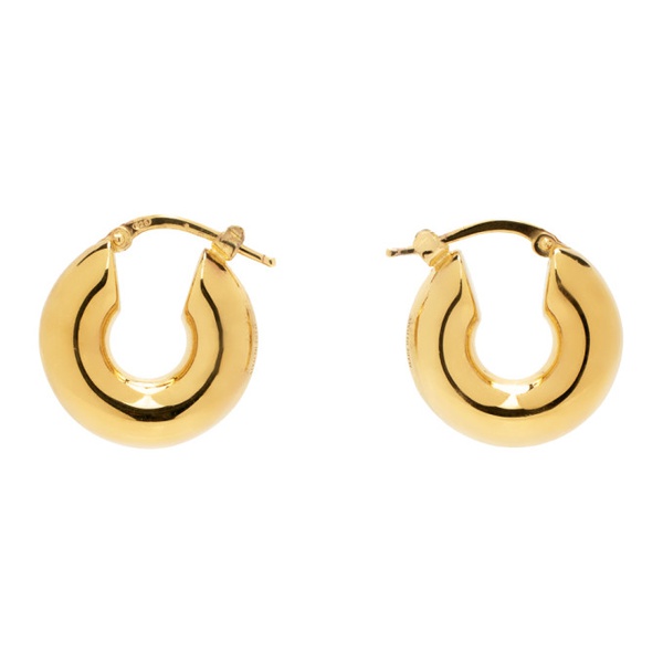 질샌더 질샌더 Jil Sander Gold Hoop Earrings 231249F009003