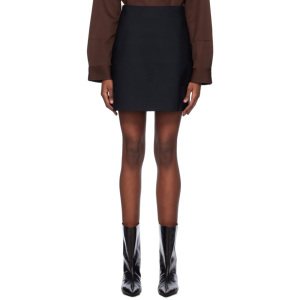 질샌더 질샌더 Jil Sander Black Slim-Fit Mini Skirt 241249F090001