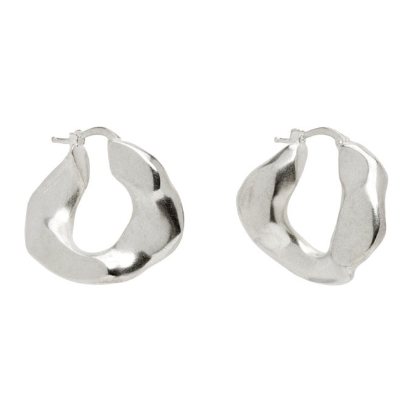 질샌더 질샌더 Jil Sander Silver Hoop Earrings 232249F022012
