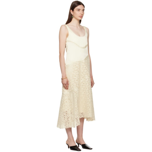 질샌더 질샌더 Jil Sander 오프화이트 Off-White Embroidered Midi Dress 232249F054002