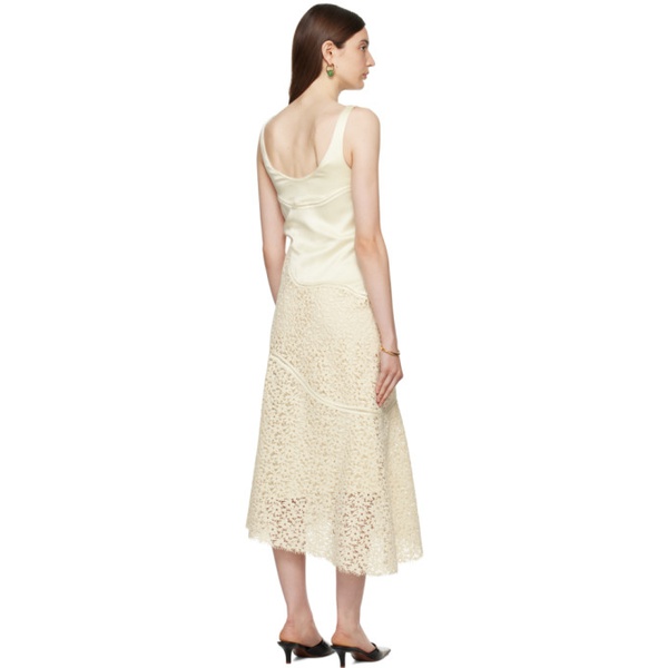 질샌더 질샌더 Jil Sander 오프화이트 Off-White Embroidered Midi Dress 232249F054002