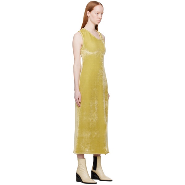 질샌더 질샌더 Jil Sander Yellow Asymmetric Midi Dress 222249F054007