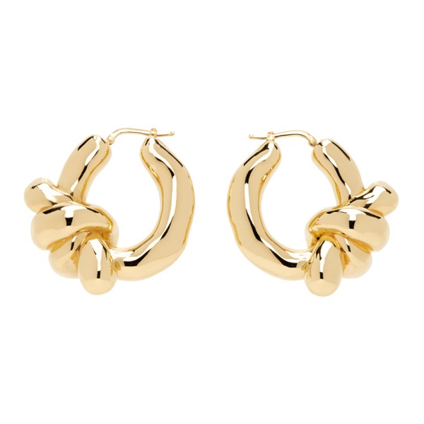 질샌더 질샌더 Jil Sander Gold Twist Earrings 241249F022024