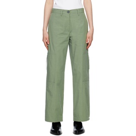 질샌더 Jil Sander Green Zip Pocket Trousers 231249F087011