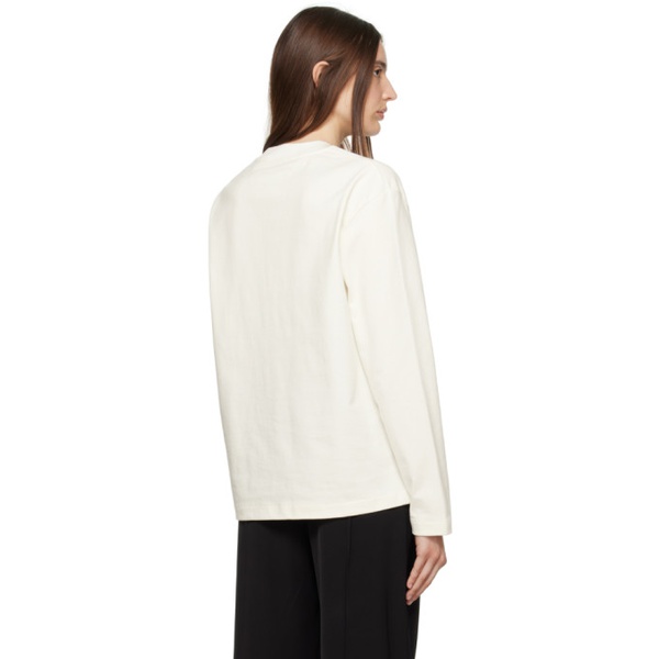 질샌더 질샌더 Jil Sander 오프화이트 Off-White Printed Long Sleeve T-Shirt 232249F110003