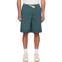 질샌더 Jil Sander Green Drawstring Shorts 231249M193005