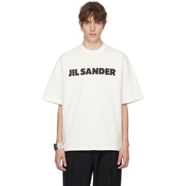 질샌더 Jil Sander White Printed T-Shirt 232249M213008