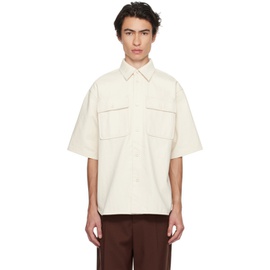 질샌더 Jil Sander 오프화이트 Off-White Buttoned Denim Shirt 231249M192096