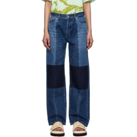 질샌더 Jil Sander Blue Paneled Jeans 241249F069001