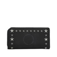 지미 추 Jimmy Choo Carnaby/S Embossed Stars Leather Wallet Carnaby/S UUF BLACK/SILVER