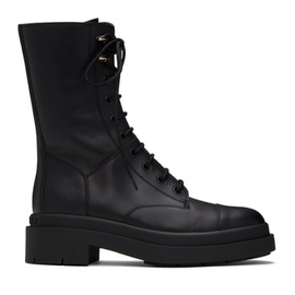 지미 추 Jimmy Choo Black Diamond Nari Flat Boots 232528F113029