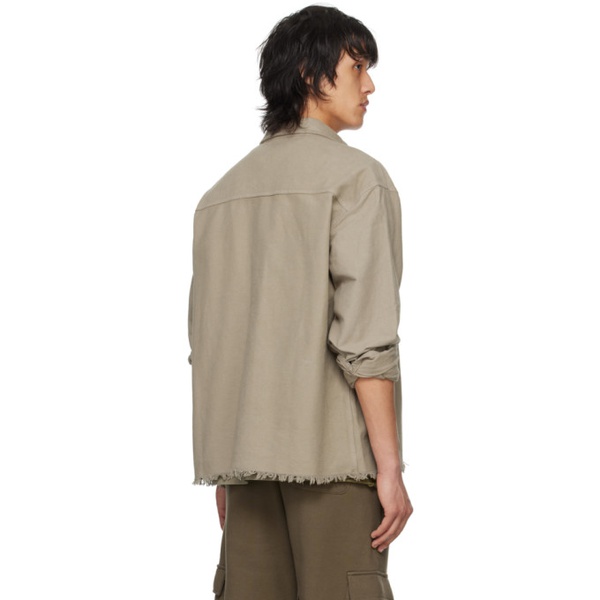  존 엘리어트 John Elliott Tan Hemi Oversized Shirt 241761M192007