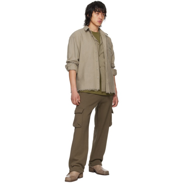  존 엘리어트 John Elliott Tan Hemi Oversized Shirt 241761M192007