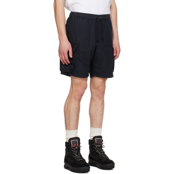  존 엘리어트 John Elliott Black Garment-Dyed Shorts 241761M193011