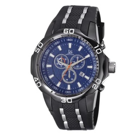 Joshua And Sons MEN'S Blue Silicone & Dial JS50BK