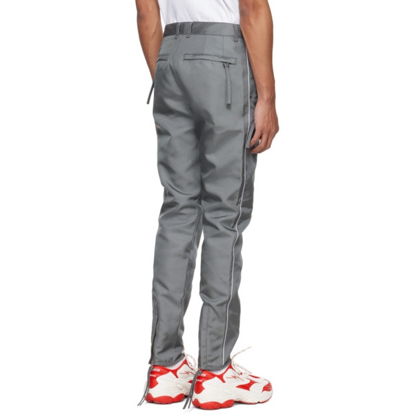  강혁 KANGHYUK Gray Lock Stitched Trousers 241054M191000