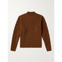 KAPITAL Intarsia Cable-Knit Wool-Blend Sweater 1647597283522463