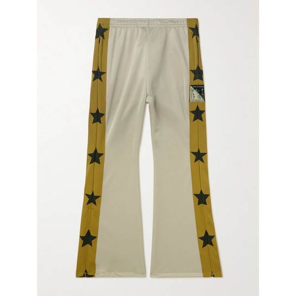 KAPITAL Slim-Fit Flared Webbing-Trimmed Jersey Sweatpants 1647597309323370
