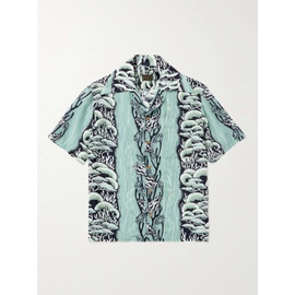 KAPITAL Camp-Collar Printed Cupro and Silk-Blend Shirt 1647597309323344