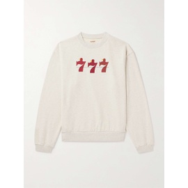 KAPITAL Lucky Battery Bird Printed Cotton-Jersey Sweatshirt 1647597325373172