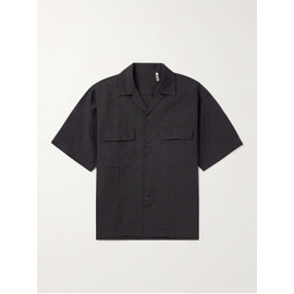 KAPTAIN SUNSHINE Convertible-Collar Linen and Silk-Blend Shirt 1647597308385025