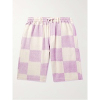 KARDO Straight-Leg Checked Cotton Drawstrings Shorts 1647597308646744