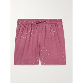 KARDO Olbia Straight-Leg Tie-Dyed Cotton Drawstring Shorts 1647597332709223